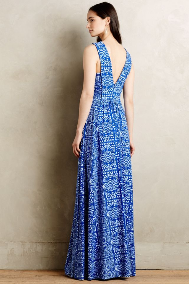 Trapunto Maxi Dress #1