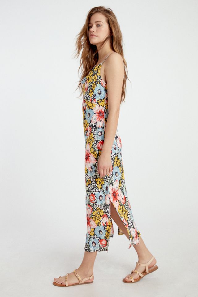 Elyse Printed Bias Slip Midi Dress #2