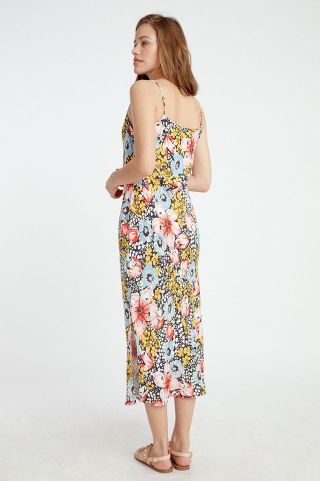 Elyse Printed Bias Slip Midi Dress #5