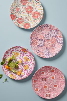 Tula Melamine Dinner Plate Set