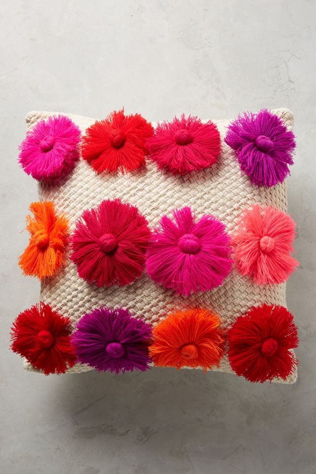 Textured Blooms Pillow #1