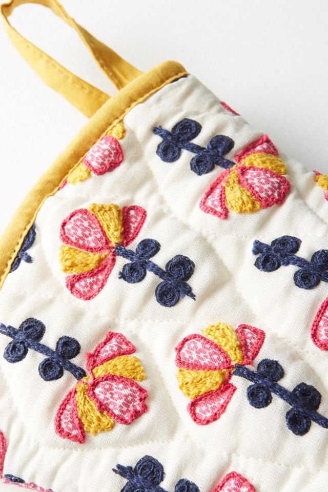 Pietra Embroidered Oven Mitt #2