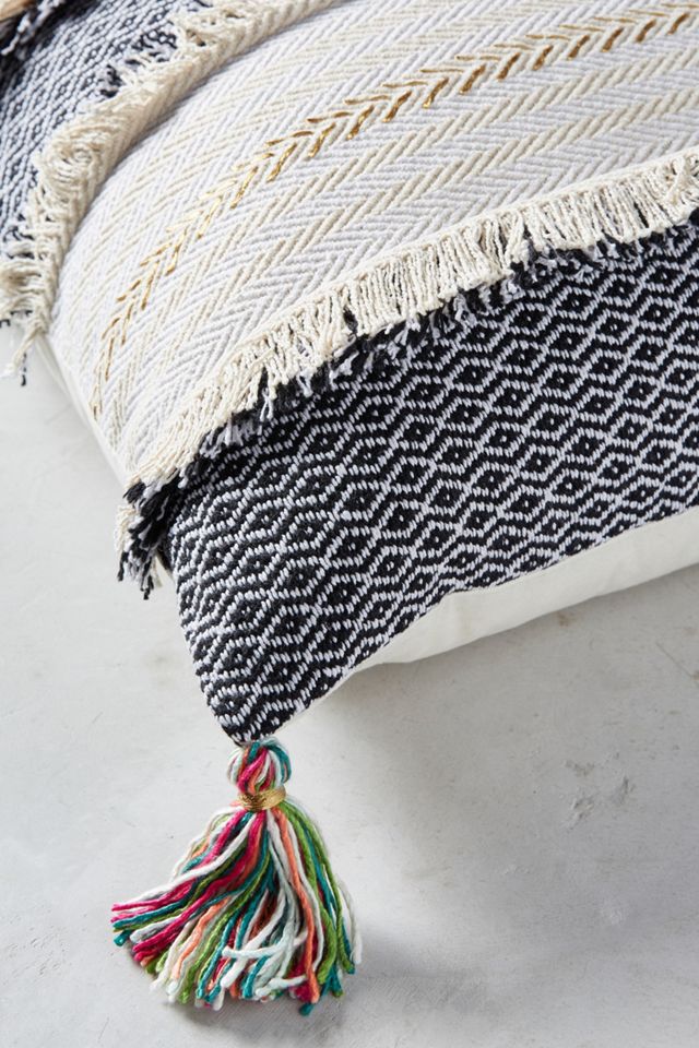 Tasseled Retrograde Floor Pillow #2