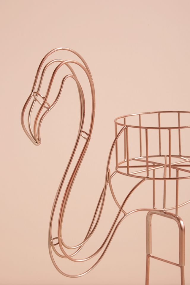 Wired Flamingo Plant Stand #2