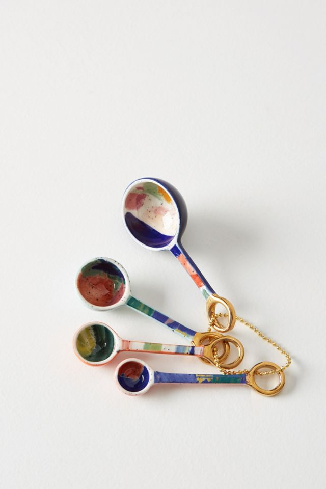 Folkloric Measuring Spoons, Set of 4  Anthropologie Japan - Women's  Clothing, Accessories & Home