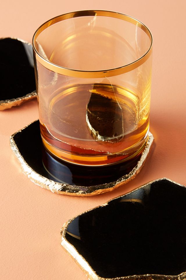 Precious Agate Coaster Set #1