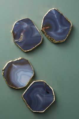 Precious Agate Coaster Set