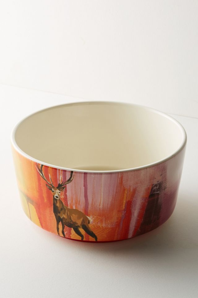 Winter Fauna Serving Bowl #1