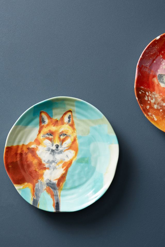 Winter Fauna Dessert Plate