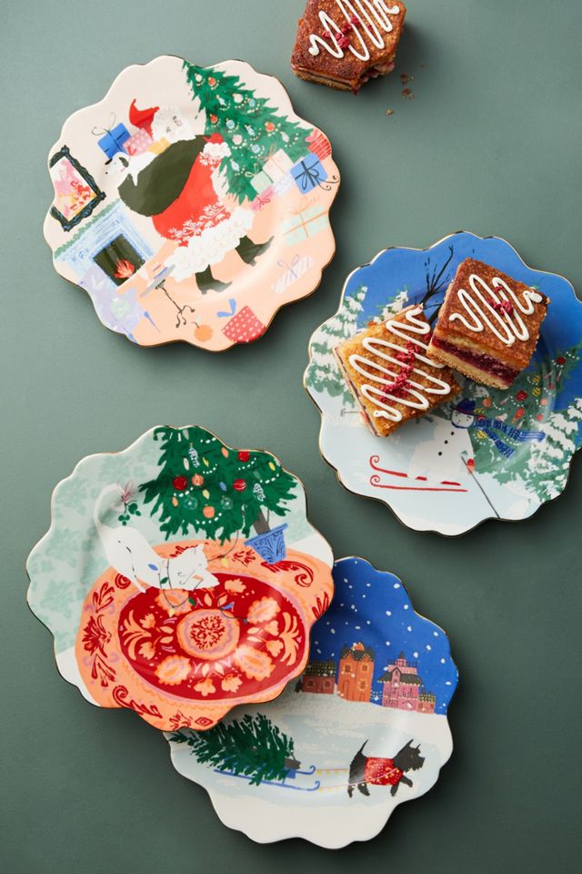 Holiday Spirit Dessert Plate #1