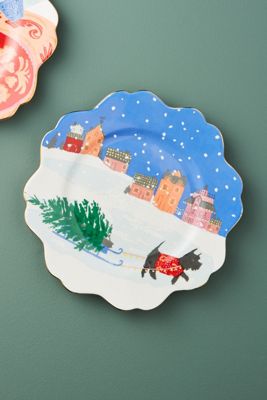 Holiday Spirit Dessert Plate