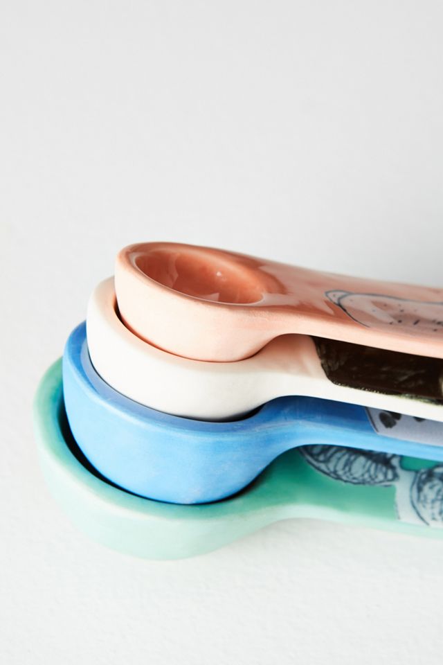 Painted Pup Measuring Spoons, Set of 4 #1