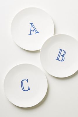 Modern Monogram Side Plate