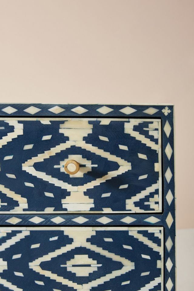 Ikat Inlay Six-Drawer Dresser #3