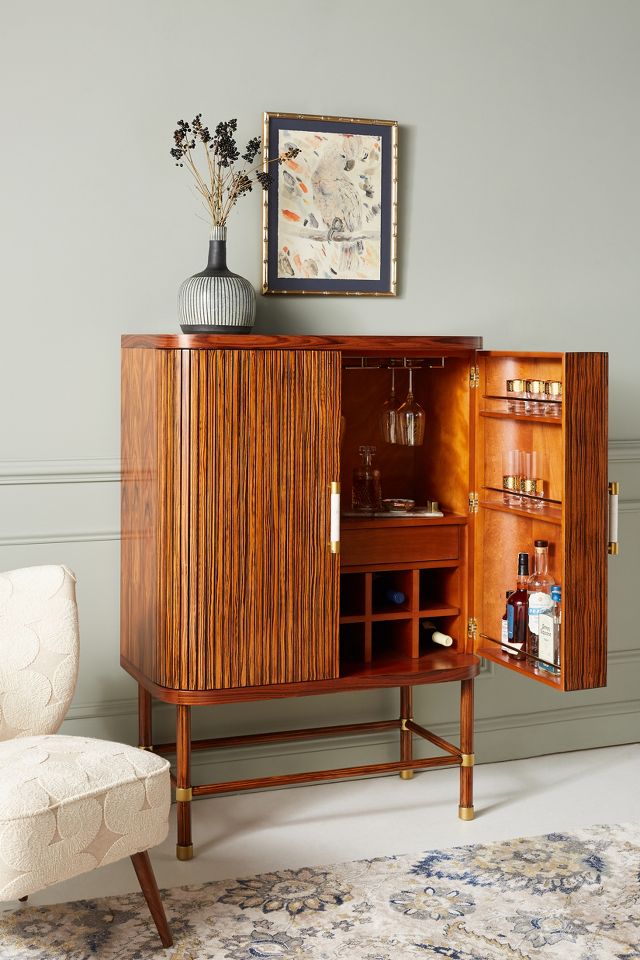 Bar store wooden cabinet