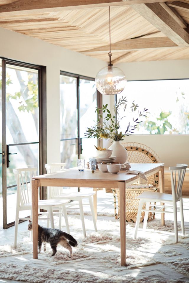 Barrel-Backed Woven Dining Chair #8