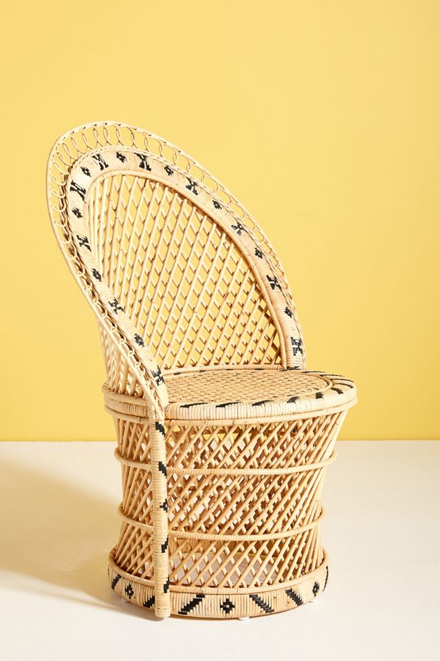 Barrel-Backed Woven Dining Chair #1
