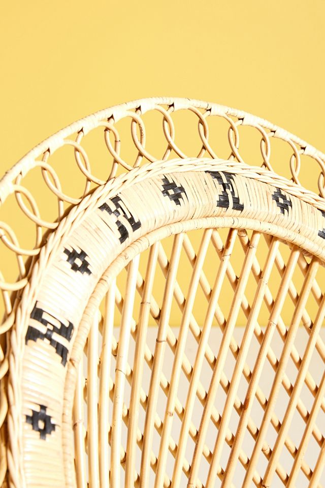 Barrel-Backed Woven Dining Chair #5