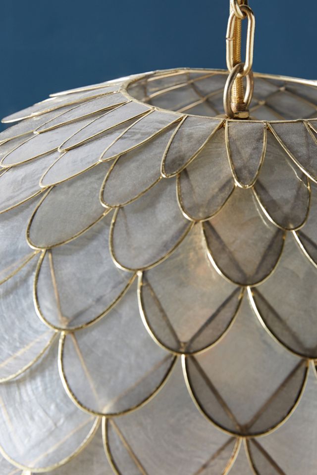 Phillipa Globe Capiz Pendant #2