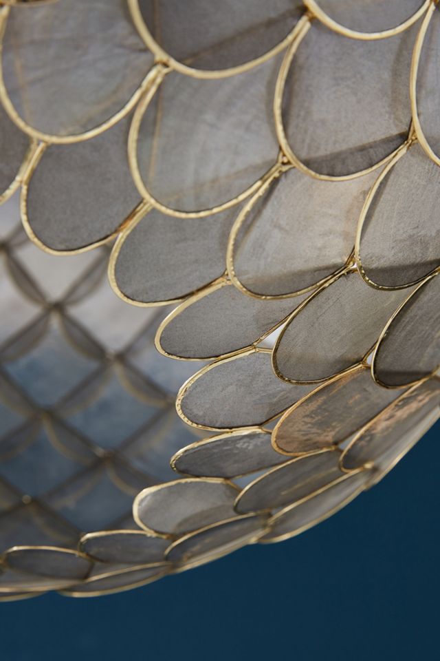 Phillipa Globe Capiz Pendant #3