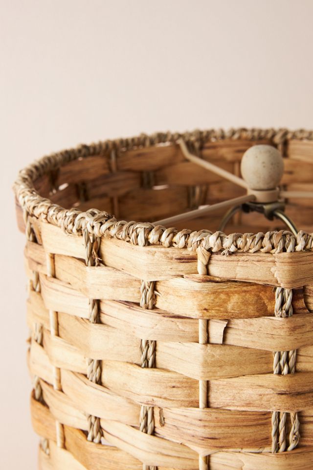 Woven Water Hyacinth Lamp Shade #1