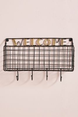 Welcome Basket Hook Rack