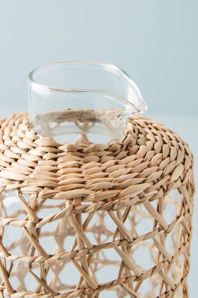 Seagrass-Wrapped Carafe #1