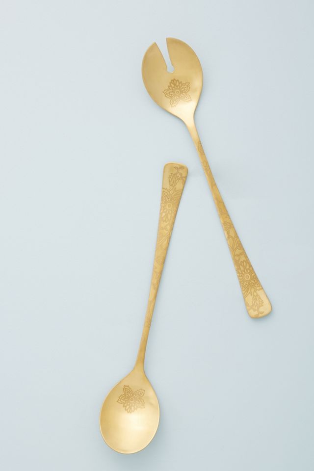 Lotus Serving Utensils, Set of 2