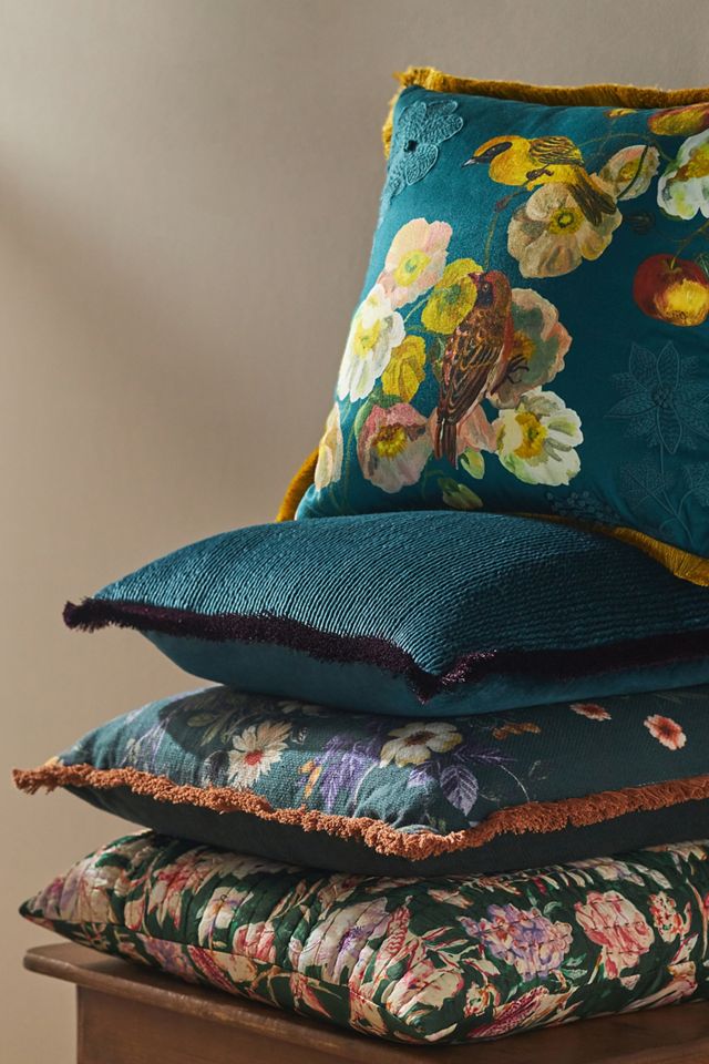 Nathalie Lete Marais Embroidered Sateen Pillow #5