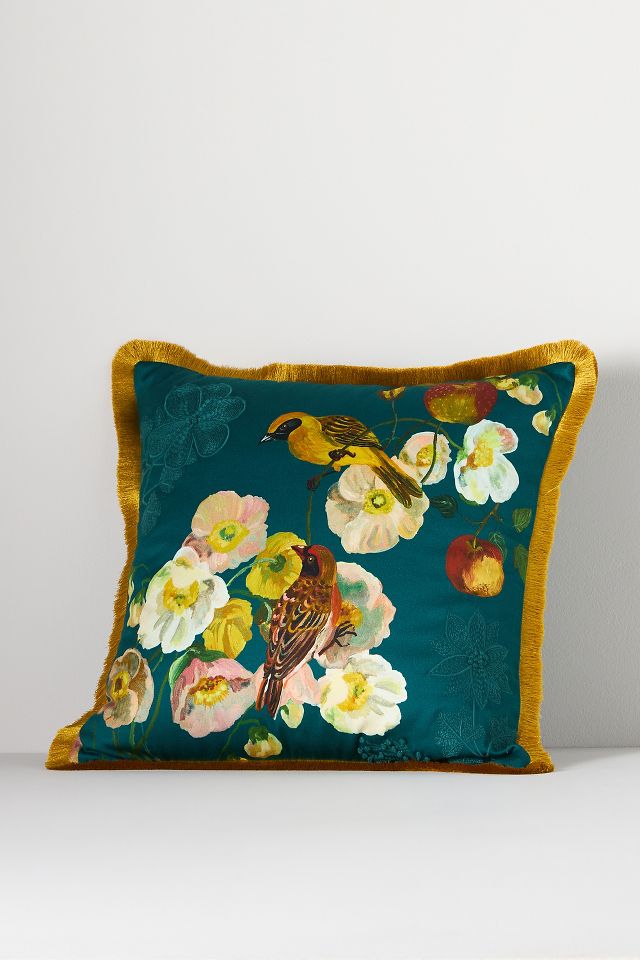 Nathalie Lete Embroidered Velvet Pillow | AnthroLiving