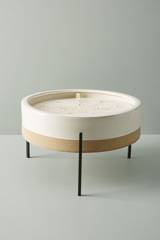 Colossal Dip-Dyed Ceramic Citronella Candle