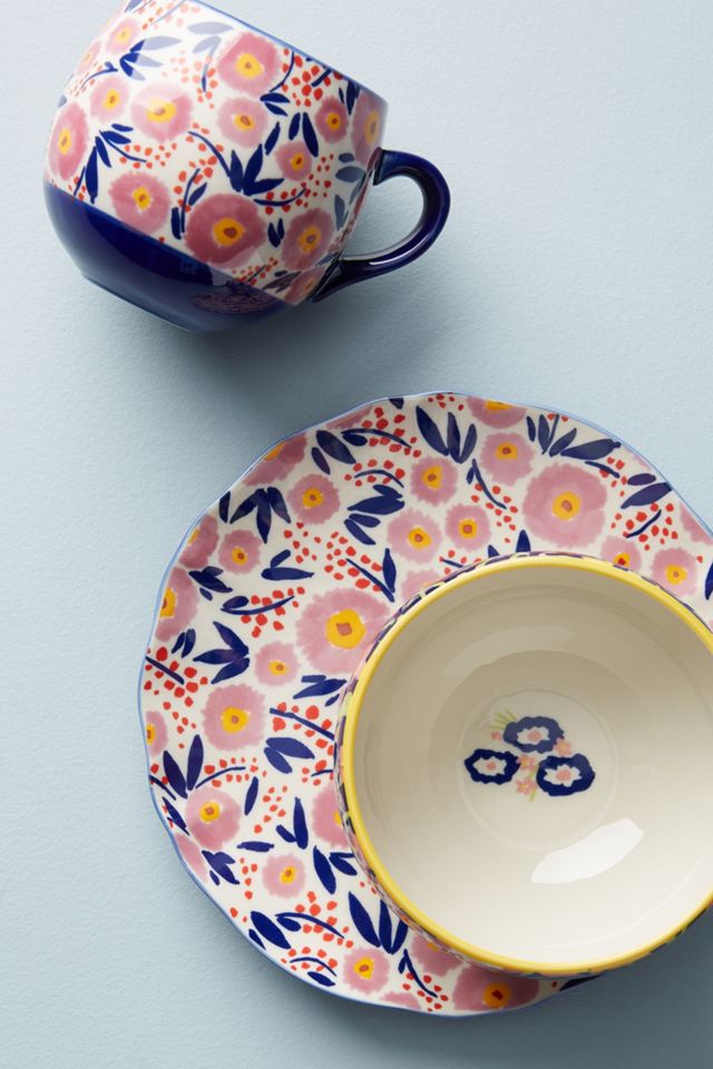 Painted Poppies Side Plate #1