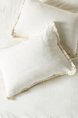 Linen Salvage et Cie Velvet Ruffle Sham