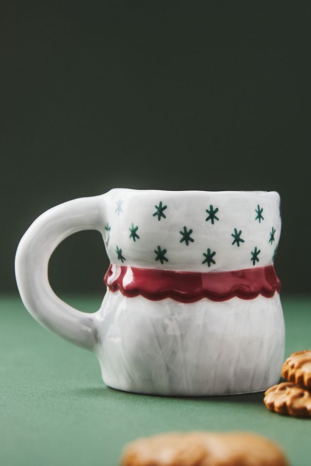 Isabela Dos Santos x Anthropologie Cozy with Mrs. Santa Claus Stoneware Mug #1