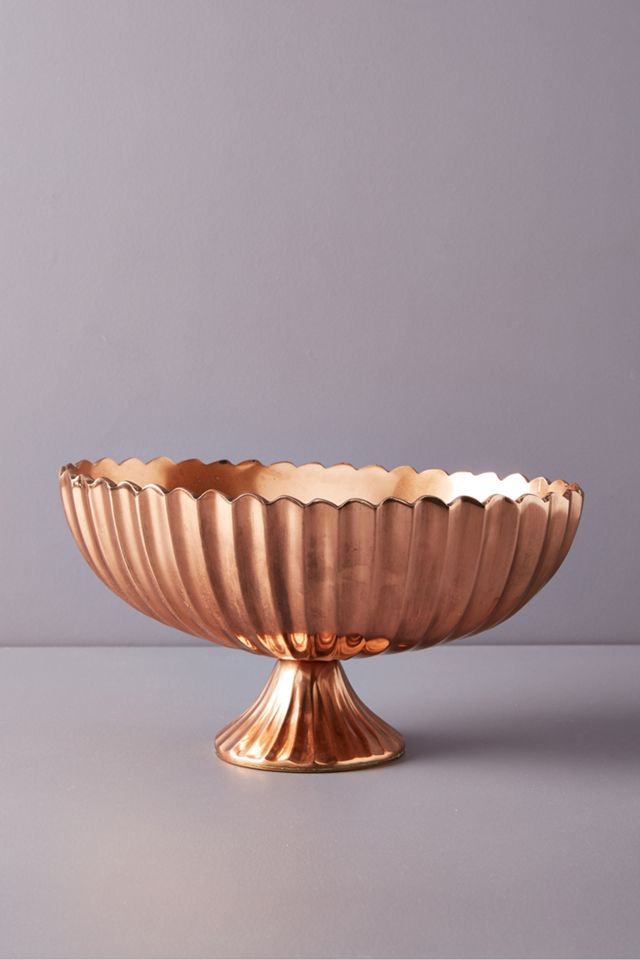 Copper Pedestal Vase #1