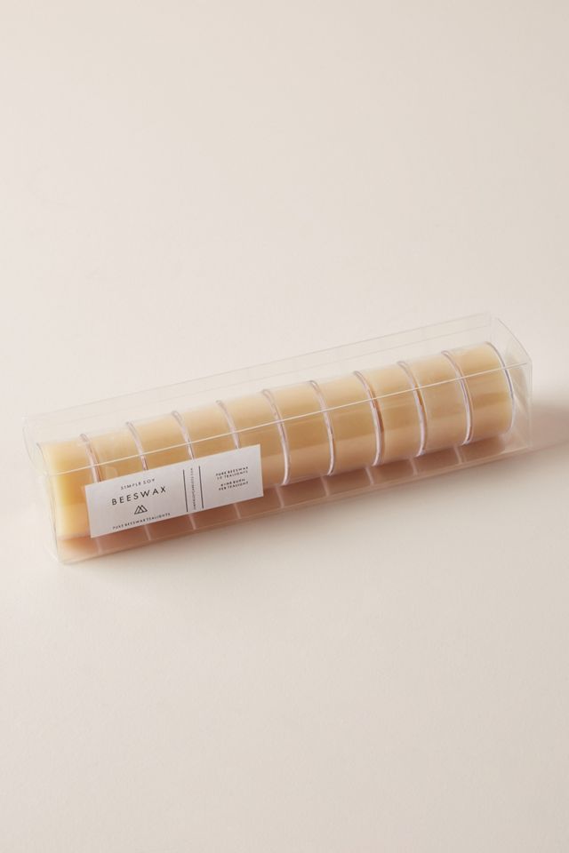 Beeswax Tea Light Candles, Set of 10 #1