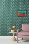 Floral Block Print Wallpaper | Anthropologie