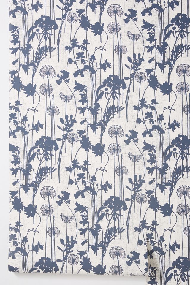 Distressed Floral Wallpaper #1