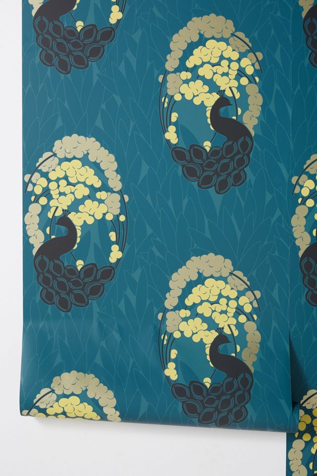 Deco Peacock Wallpaper #1