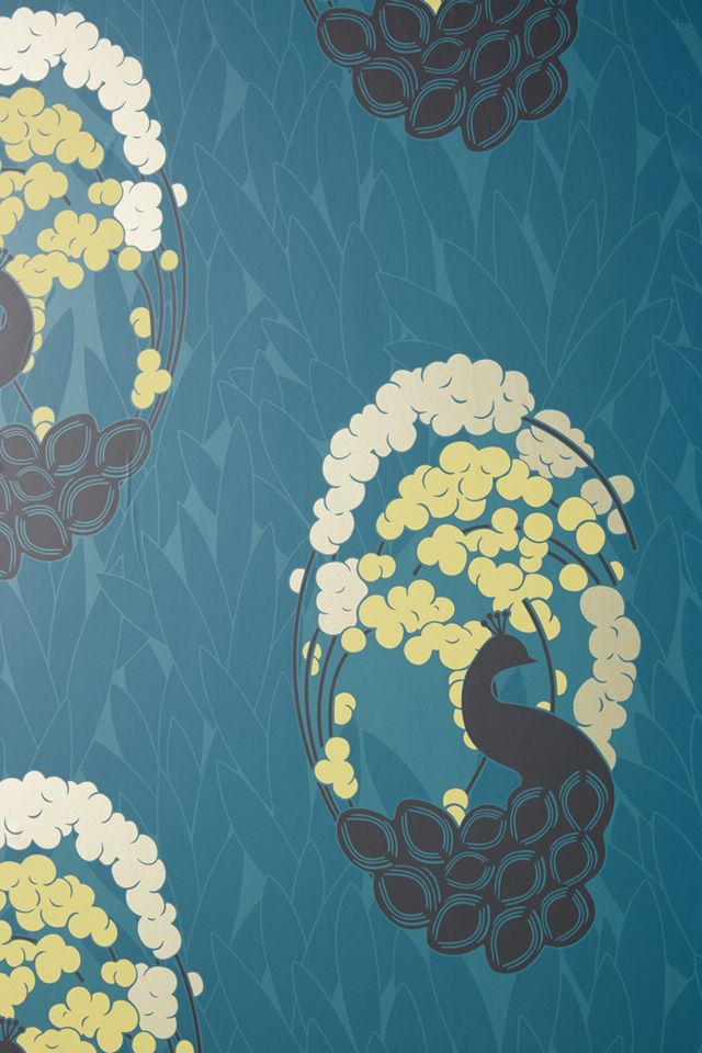 Deco Peacock Wallpaper #2