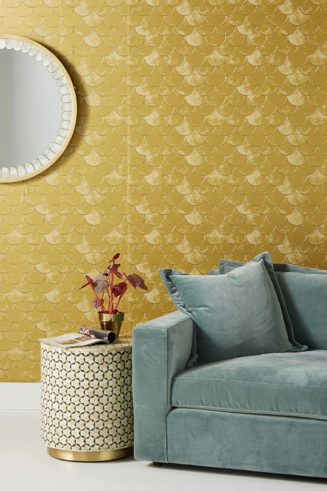 Scalloped Wallpaper | Anthropologie