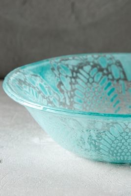 Frosted Doily Bowl