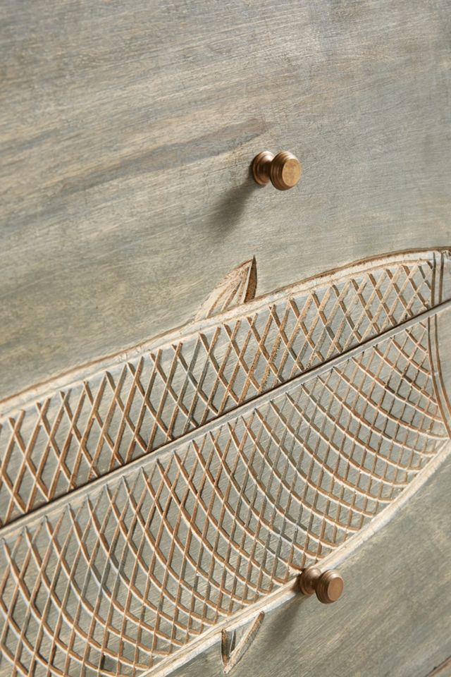 Handcarved Streamlet Six-Drawer Dresser #4