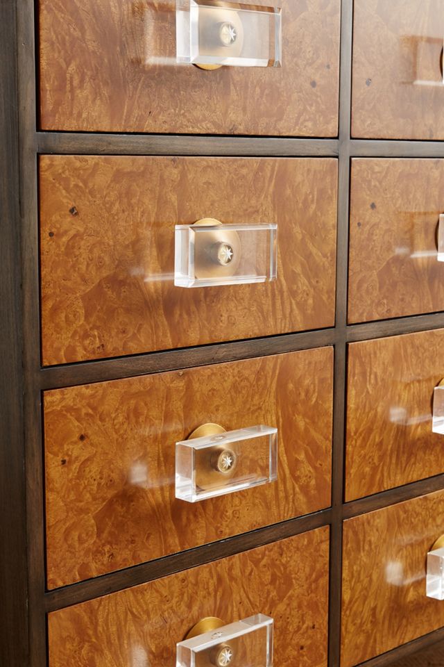 Burlwood Regency Twelve-Drawer Dresser #2