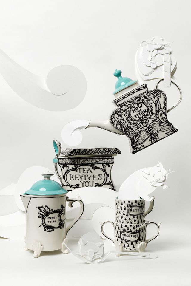 Sketched Story Sugar & Creamer #2