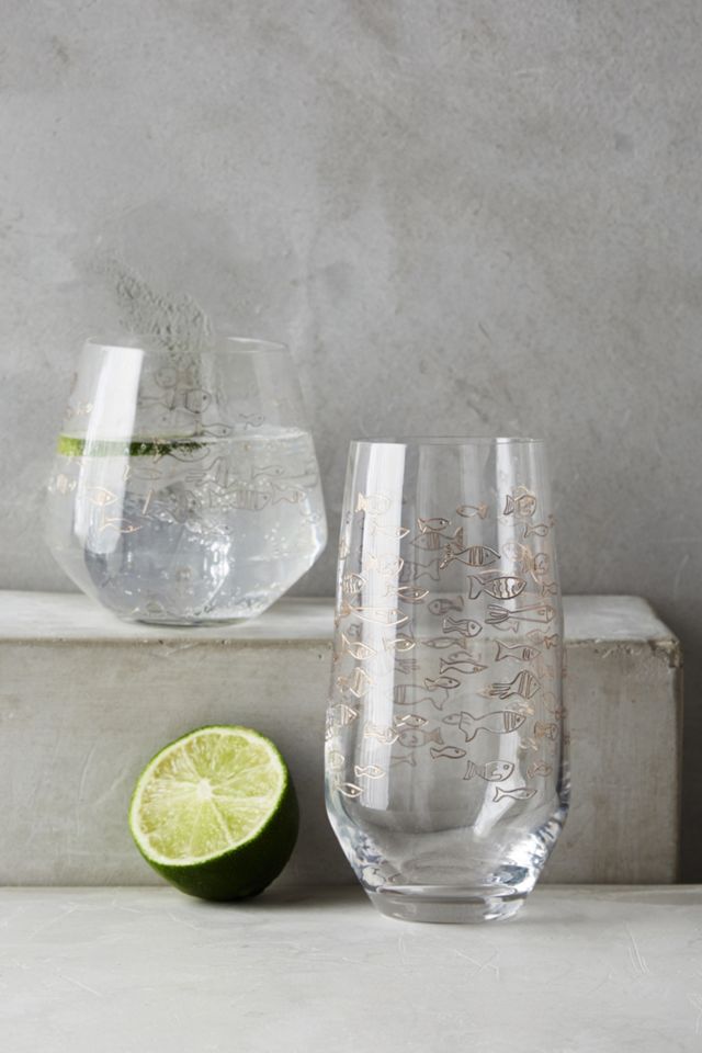 Tiny Fish Highball Glass #1