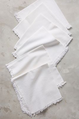 Fringed Cotton Napkin Set