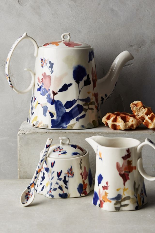 Wildflower Study Sugar Pot #1