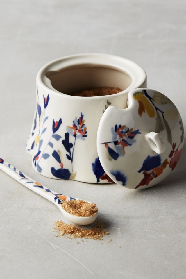 Wildflower Study Sugar Pot