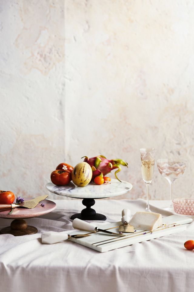 Faceted Marble Cheese Knives #1